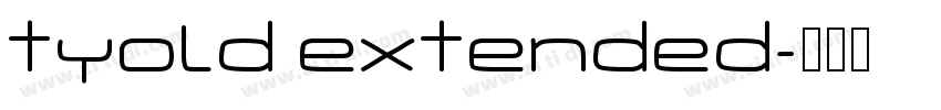 tyold extended字体转换